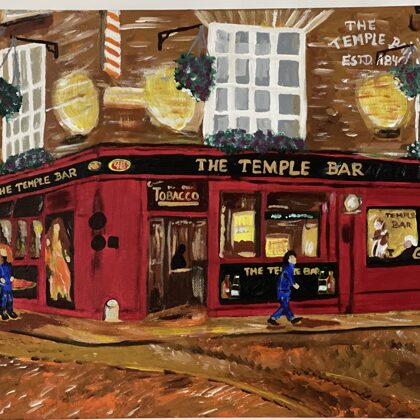 VERFÜGBAR - „The Temple Bar“ – Ölfarbe auf Leinwand 40x60cm - Art.Nr. OE06-2008-1