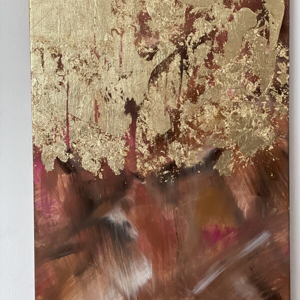 "Golden"Acryl mit Blattgold,40x60cm-Preis 50€